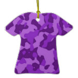 Purple Camouflage Ornament