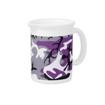 Purple Camouflage Pitcher