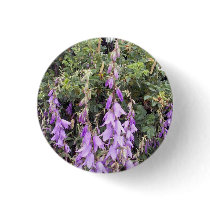 Purple Canterbury Bells 1 Button