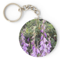 Purple Canterbury Bells 1 Key Chain