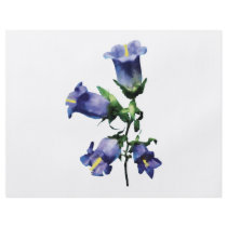 Purple Canterbury Bells Personalized Flyer