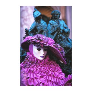 Purple Carnival Costume Canvas Print