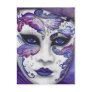 Purple Carnival Mask by PSOVART Postcard