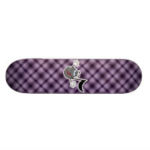 Purple Cartoon Music Note Skateboards