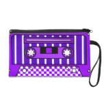 Purple Cassette Tape Wristlets