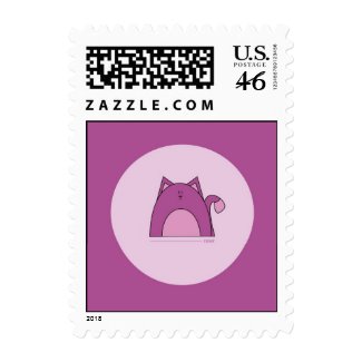 Purple Cat Custom Stamps stamp