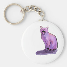 Purple Cat Key Chains