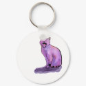 Purple Cat keychain