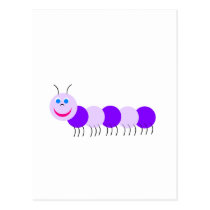 purple caterpillar postcards