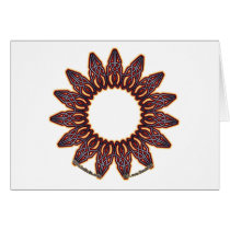 Purple Celtic Circle Knotwork Cards cards
