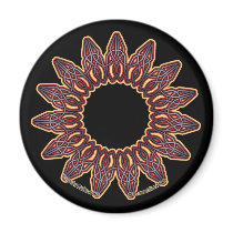Purple Celtic Circle Knotwork Magnets #2