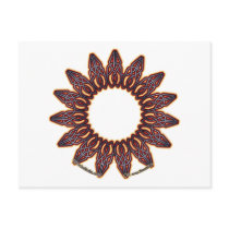 Purple Celtic Circle Knotwork Postcards postcards