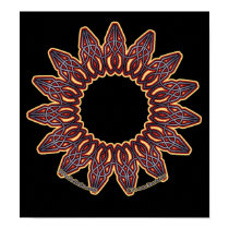 Purple Celtic Circle Knotwork Prints