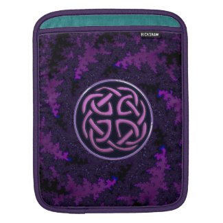 Purple Celtic Knot Fractal Design iPad Sleeve