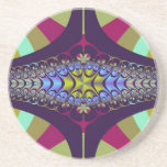 Purple Centipede Fractal Coasters