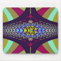 Purple Centipede Fractal Mousepad