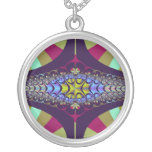 Purple Centipede Fractal Necklaces