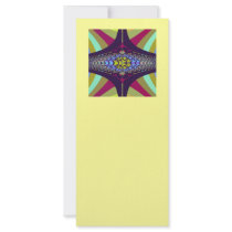 Purple Centipede Fractal Rack Card Design