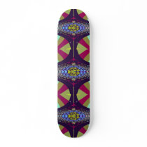 Purple Centipede Fractal Skateboard Deck