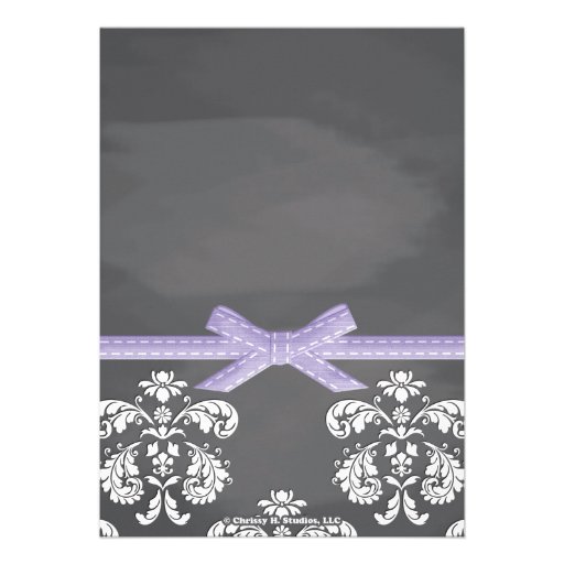 Purple Chalkboard Firefly Mason Jar Baby Shower Cards