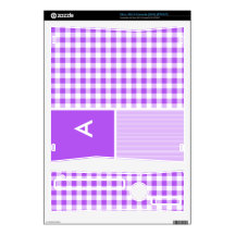 Purple Checkered Gingham Xbox 360 S Console Skin
