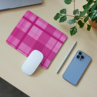 purple checks mousepad