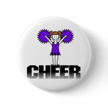 Purple  Cheerleading T-shirts and Gifts Pins
