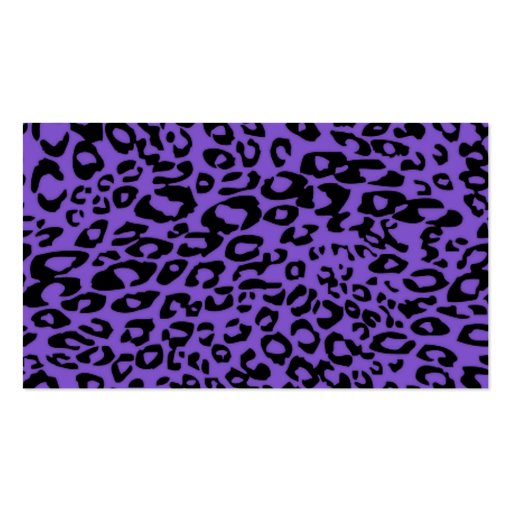 purple cheetah business cards (back side)