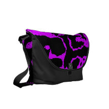 Purple Cheetah Messenger bag