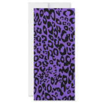 purple cheetah rack card