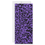purple cheetah rack card