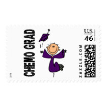 Purple CHEMO GRAD 1 (Pancreatic Cancer) Stamp