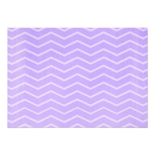 Purple Chevron Bridal Shower Invitations