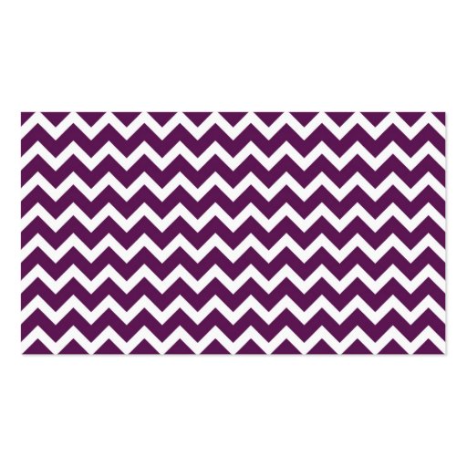 Purple Chevron Business Cards (back side)