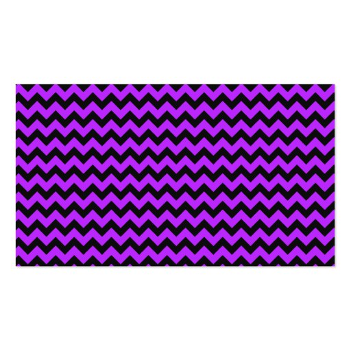 Purple Chevron Discount Promotional Punch Card Business Card (back side)