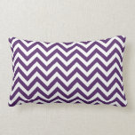 Purple Chevron Lumbar Pillow