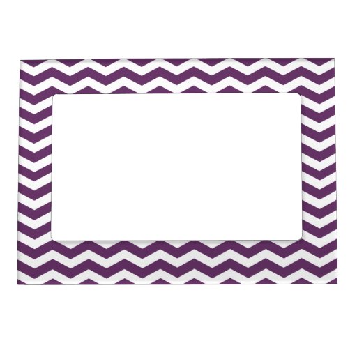 Purple Chevron Pattern Picture Frame Zazzle