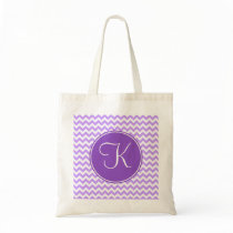 Purple Chevron with Purple Monogram Canvas Bags