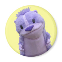 Purple Chipmunk Magnet magnets