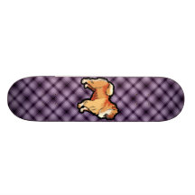Purple Chow Chow Skate Deck