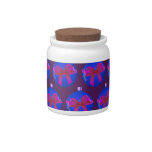 Purple Christmas Bauble Pattern Candy Jars