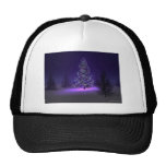 Purple Christmas Tree Hat