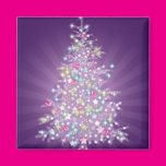 Purple Christmas Tree Magnet