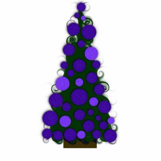 Purple Christmas Tree Ornament photosculpture