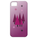 Purple Christmas Trees iPhone 5 Case