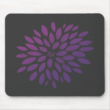 Purple Chrysanthemum Mouse Pads