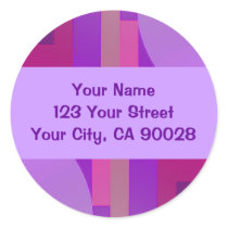 purple circles squares abstract stickers