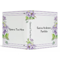 Purple Clematis Avery Binder