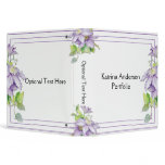 Purple Clematis Avery Binder