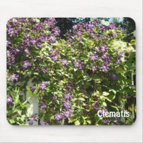 Purple Clematis Garden mousepads